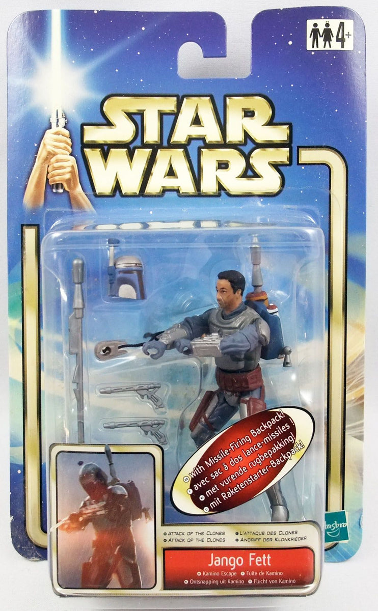 Star wars 2024 Jango Fett with missle launching backpack by hasbro