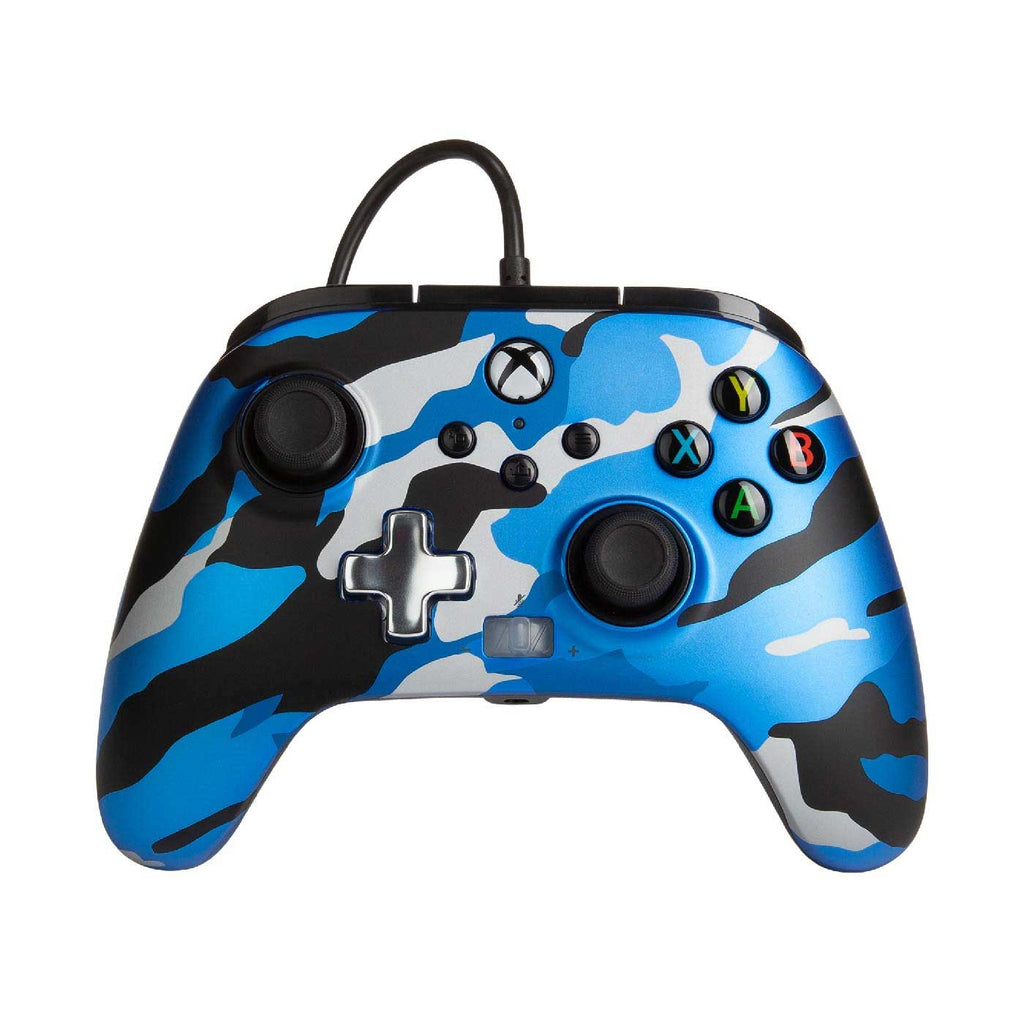 Control Xbox Power A Con Cable - Azul Camo