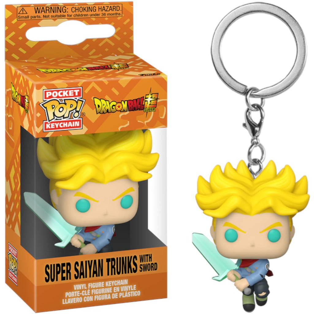 Funko Pop Keychain: Dragonball Super -Super Saiyan Trunks W/ Spirit Sword - 1281