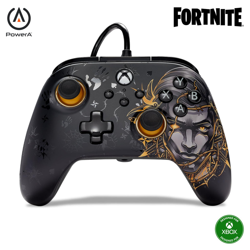 Power A - Wired Controller for Xbox Series X|S - Midas Fortnite