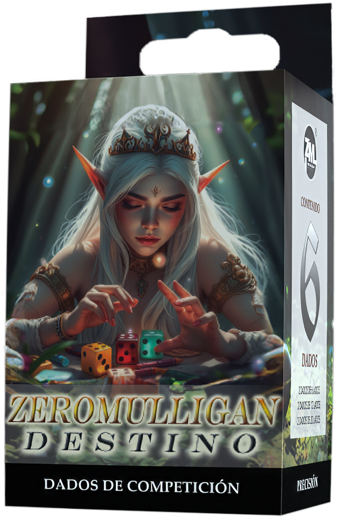 Dados de competición Destino - Zero Mulligan