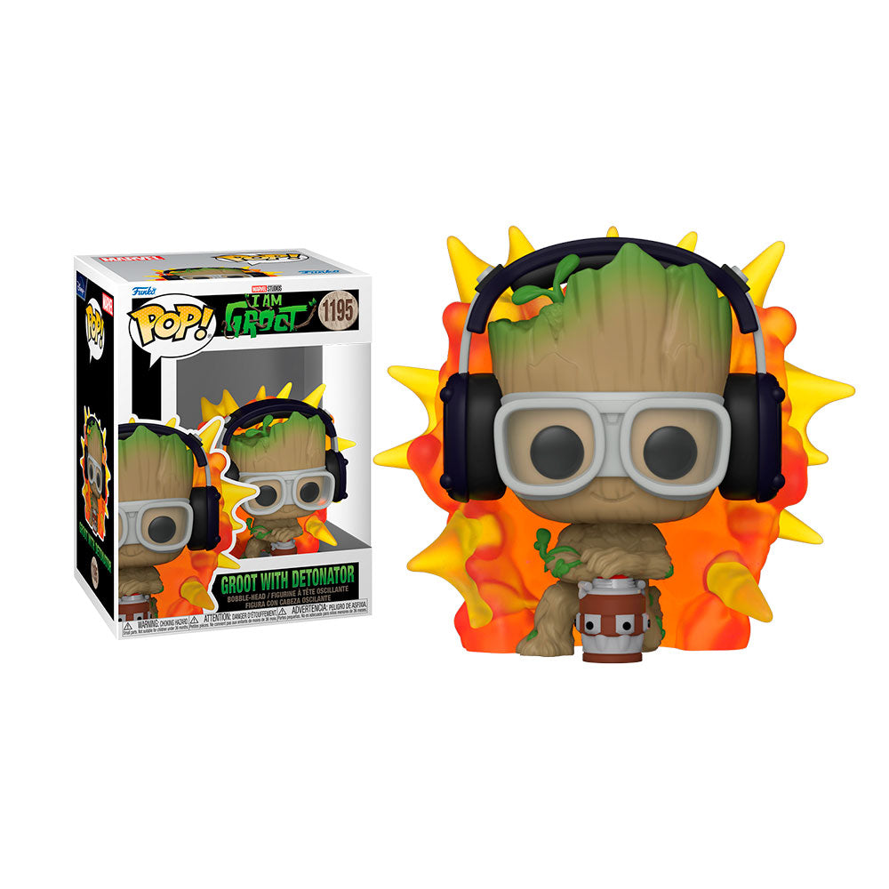 Funko Pop Marvel: I Am Groot - Groot W/Detonator - 1195