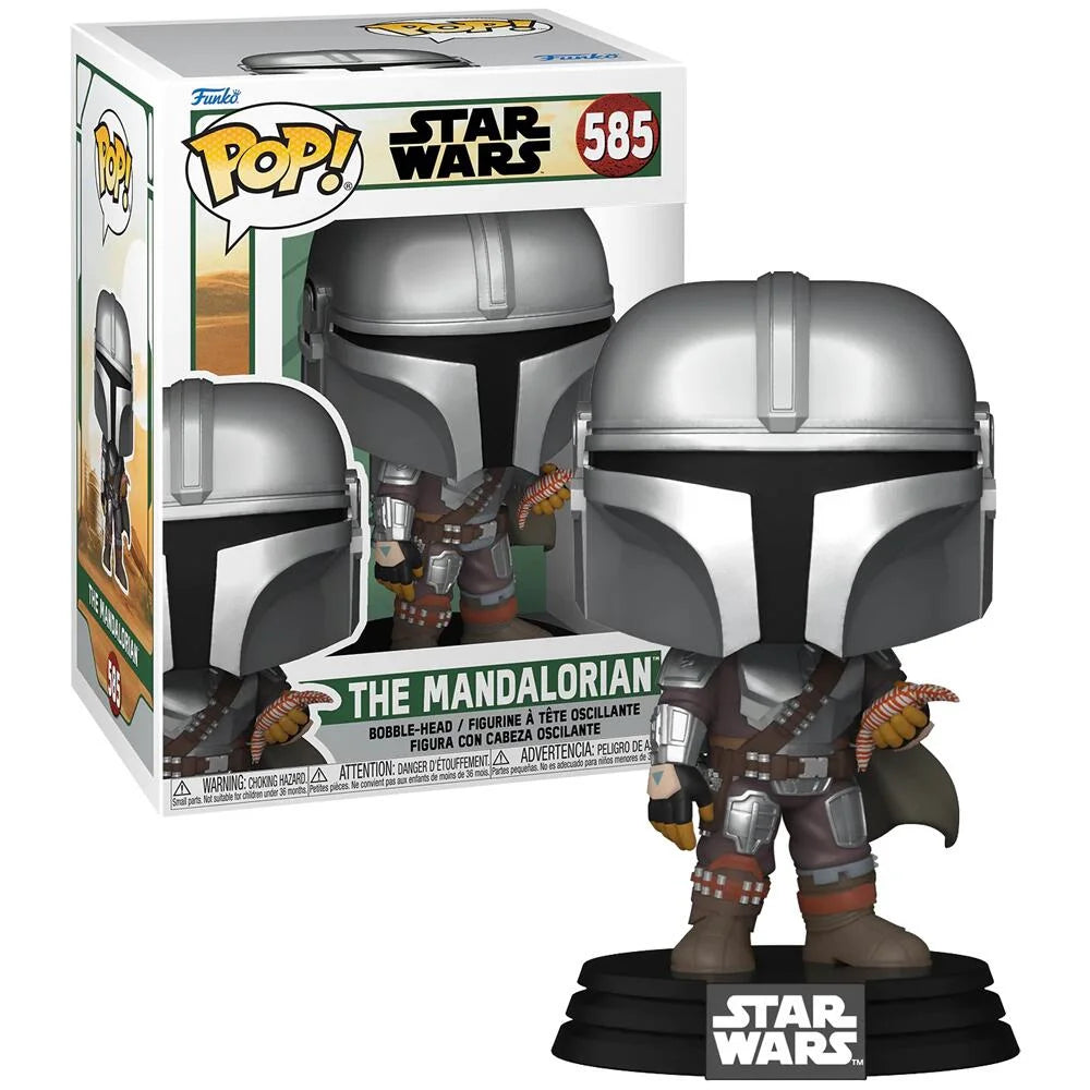 Funko Pop Star Wars: Book Of Boba Fett -Mandalorian W/ Pouch - 585