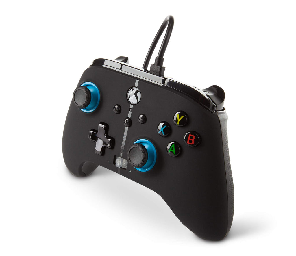 Control Xbox Power A Blue Hint Wired Controller