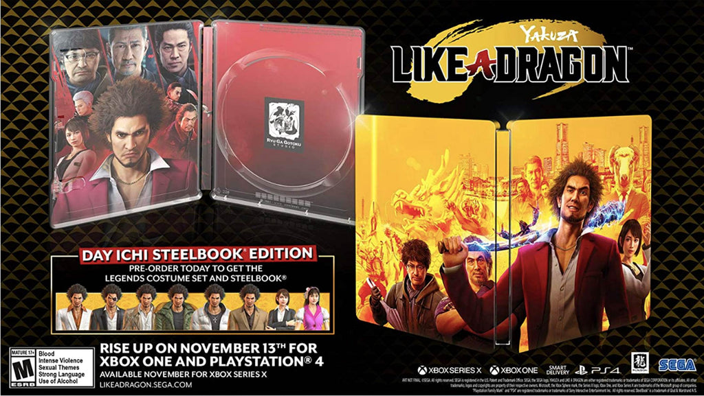 Yakuza: Like a Dragon Edición Dia Uno - Steelbook