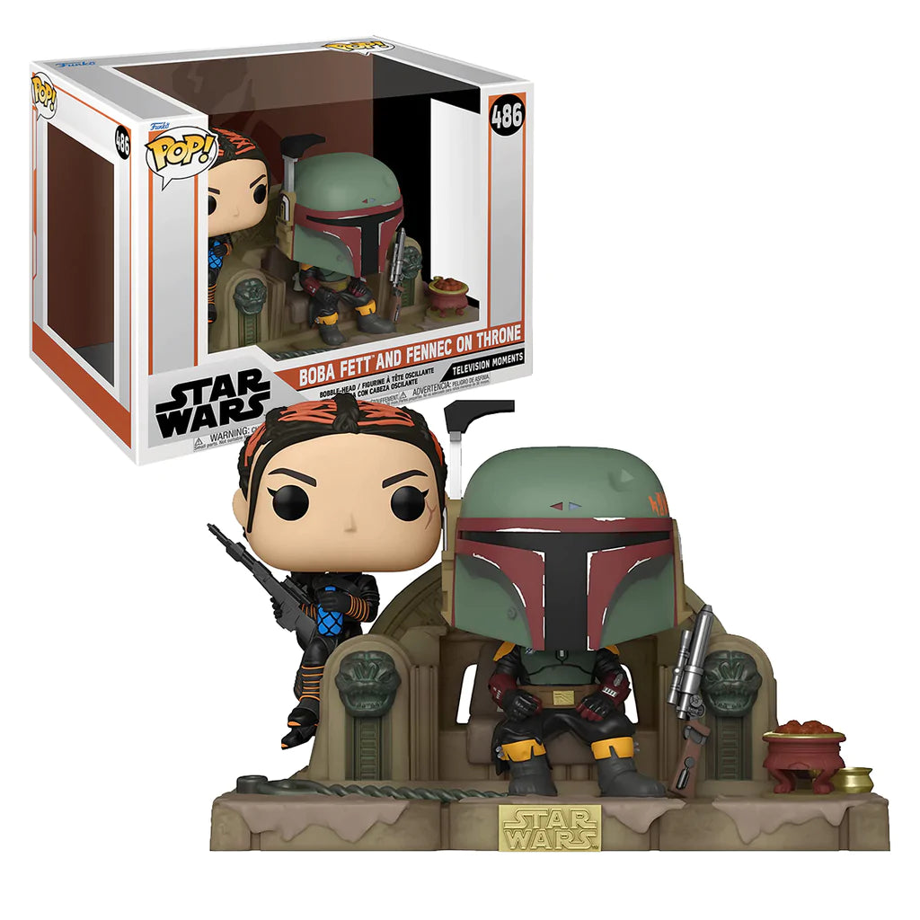 Funko Pop Boba Fett And Fennec On Throne 486 - Star Wars