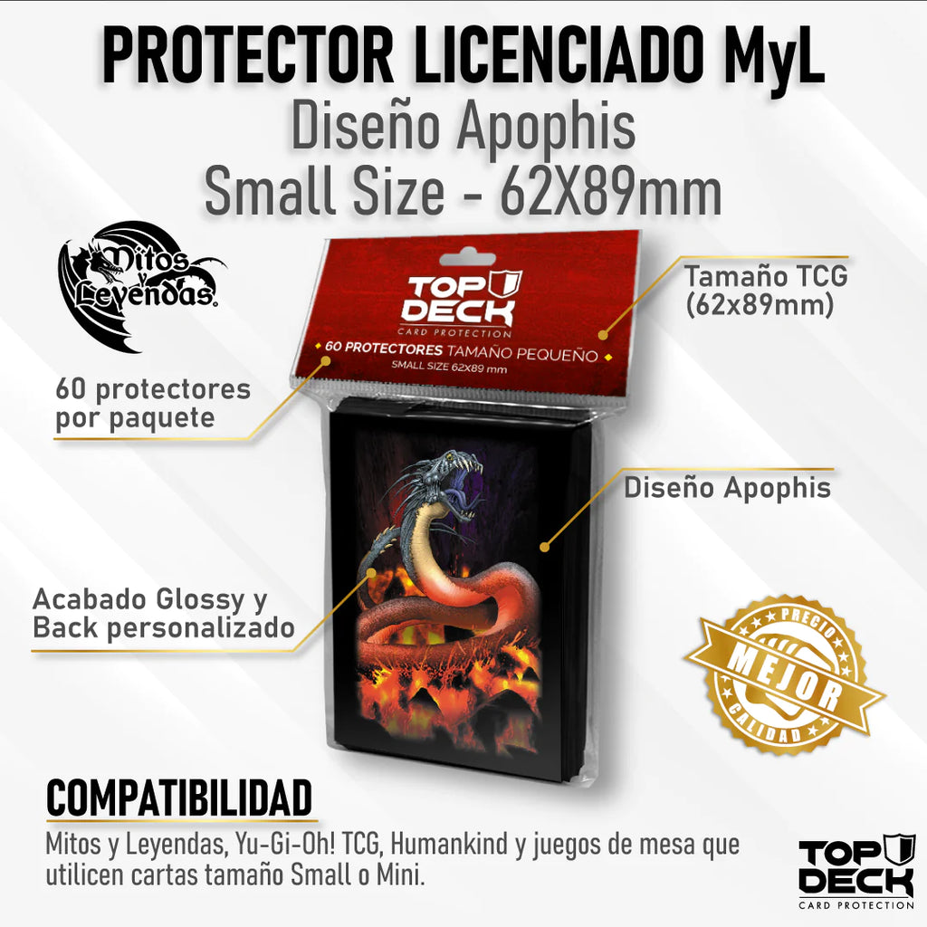 Protector Licenciado Diseño Myl Small (62X89Mm) Apophis