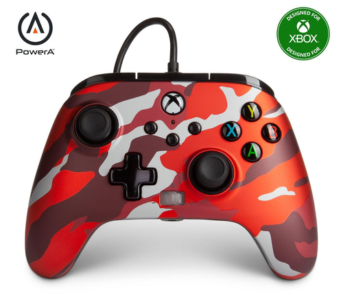 Control PowerA - Xbox Wired - Red Camo