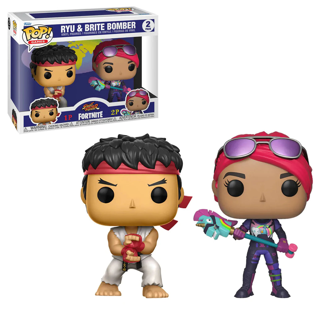 Funko Pop Ryu & Bomber - Fortnite